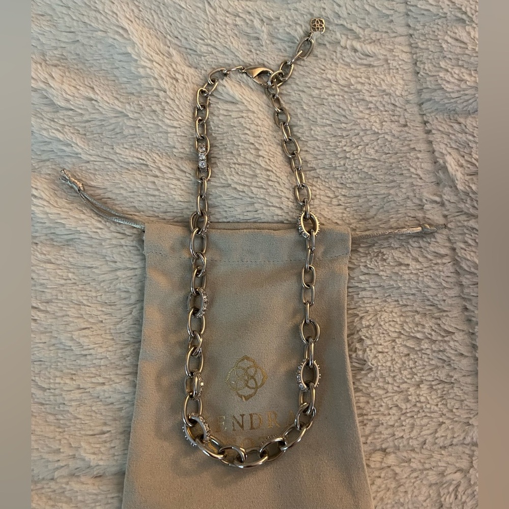 Kendra Scott Livy Chain Necklace - Silver